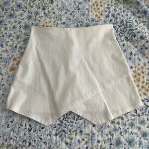 -white skort